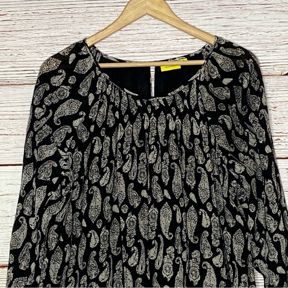Roller Rabbit Clinton Clemente Dress in Black Paisley Sz XL - Picture 9 of 16